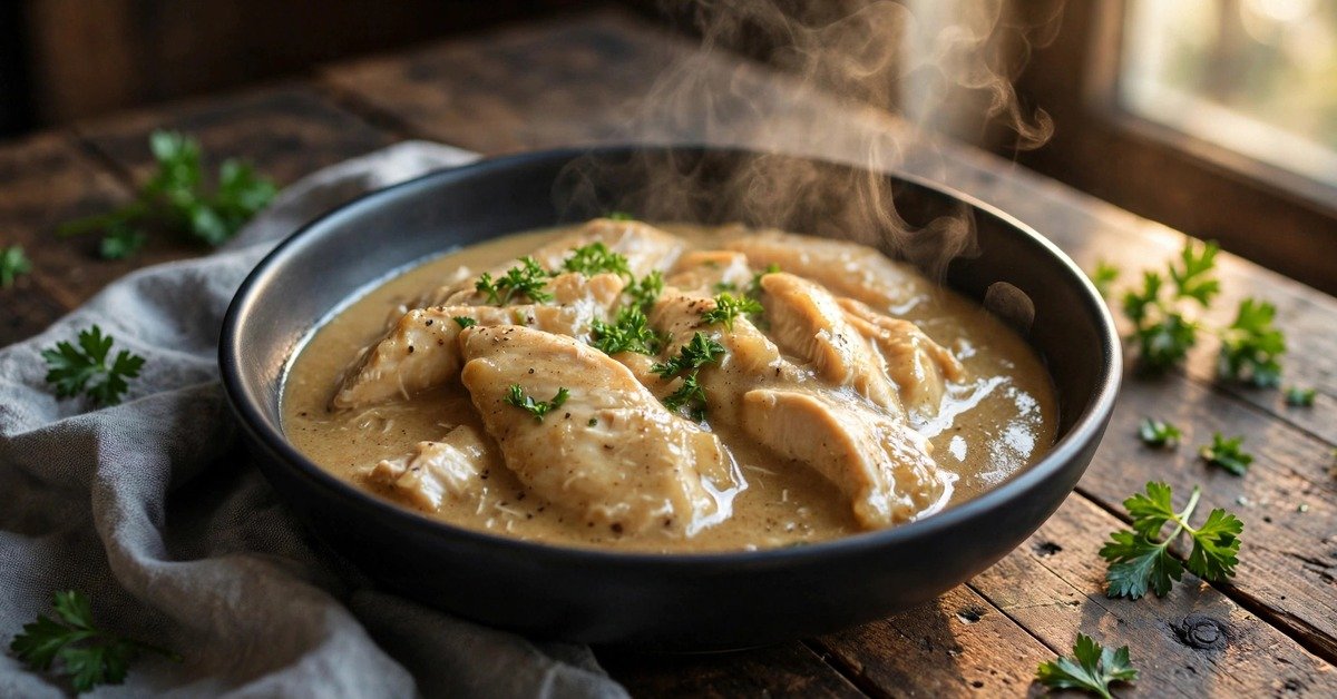 Crockpot Chicken and Gravy recipe