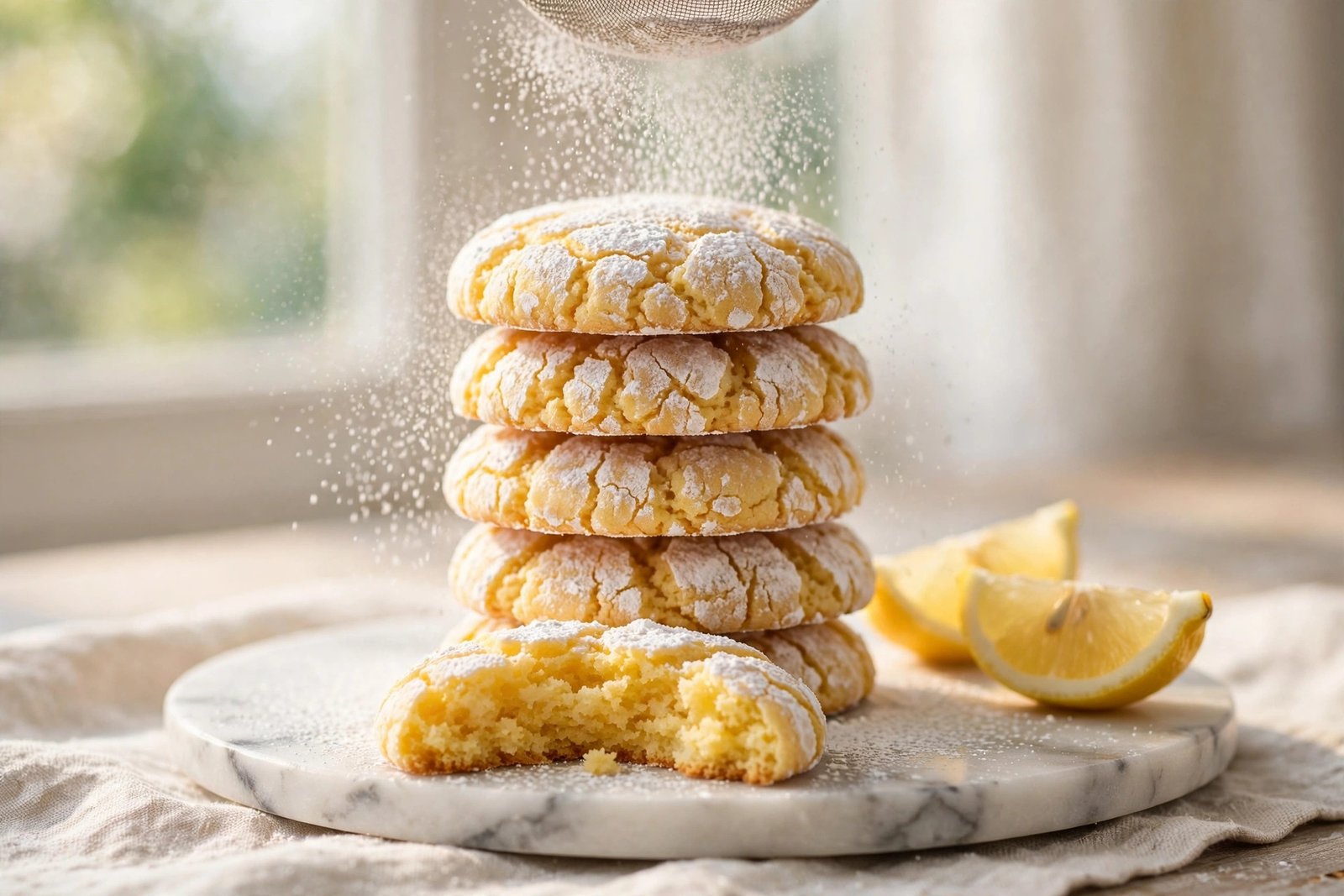 lemon crinkle cookies recipe